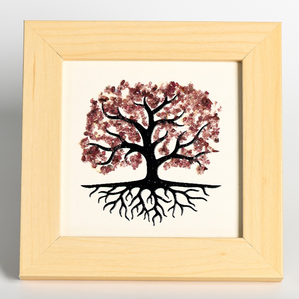 Tree of Life Picture Frame Decoration With Crystal Stone